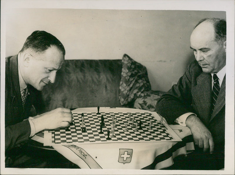 "Football Chess" Inventor Here. - Vintage Photograph