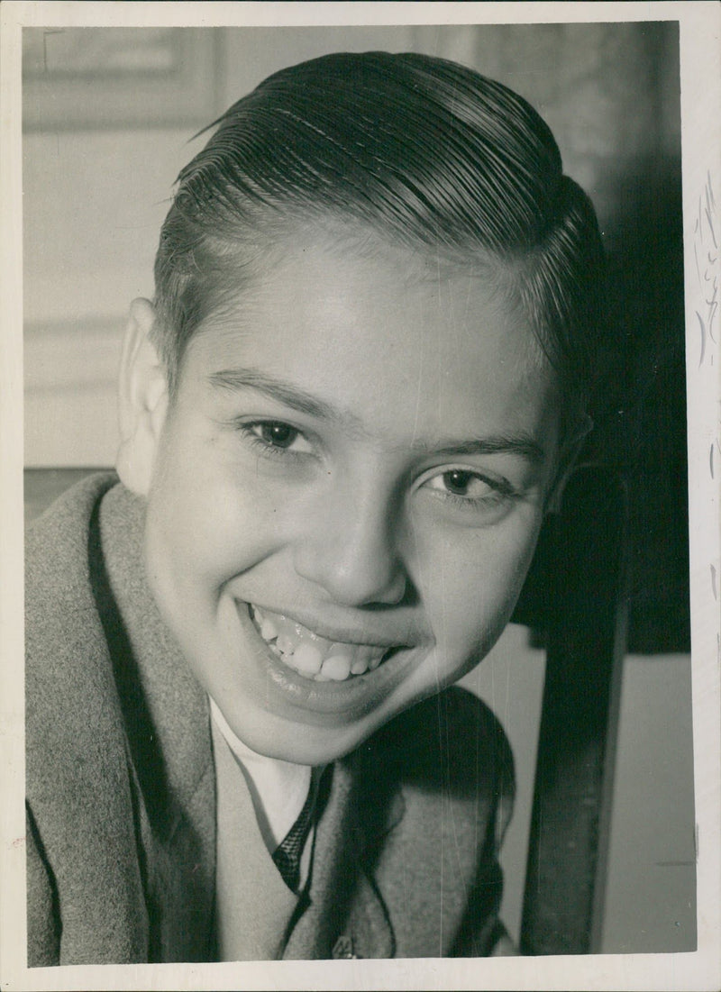 A teenage boy. - Vintage Photograph