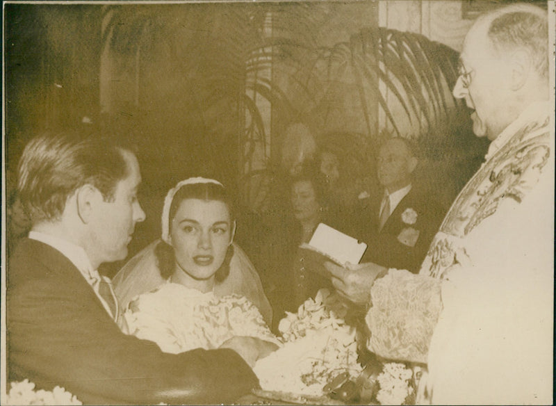 Tyrone Power and Linda Christian - Vintage Photograph