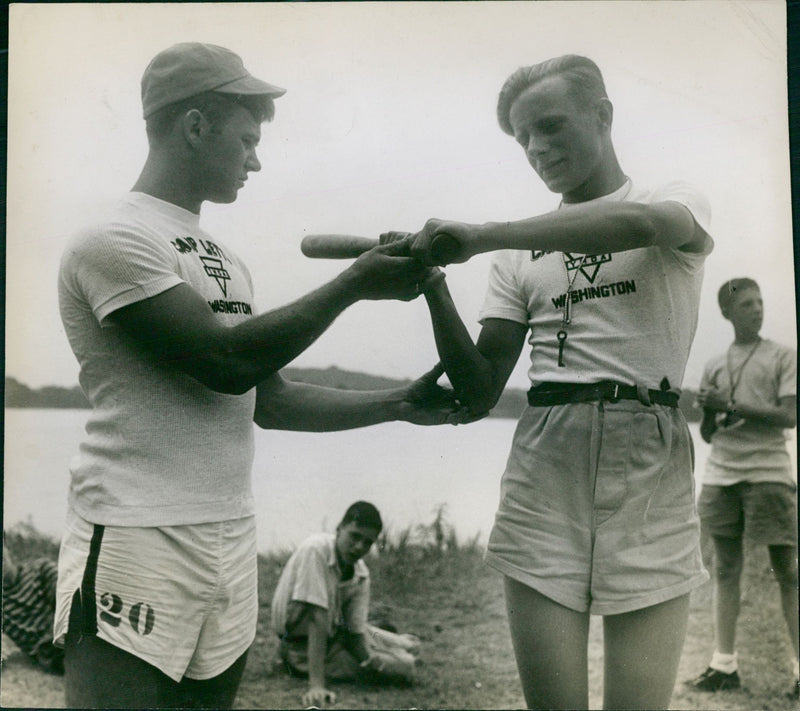 Baseball training - Vintage Photograph