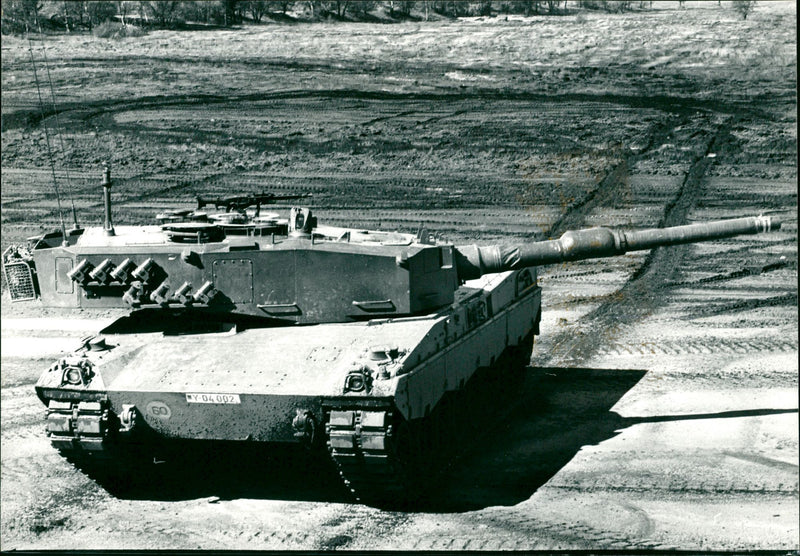 Main battle tank Leopard 2 - Vintage Photograph