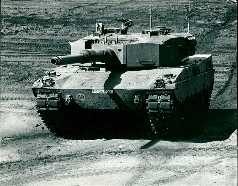 Main battle tank Leopard 2 - Vintage Photograph