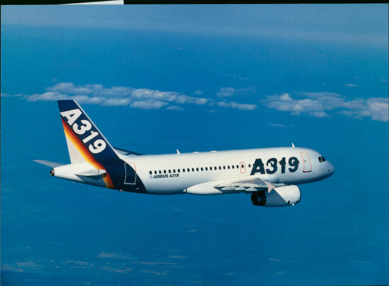 Airbus A319 - Vintage Photograph