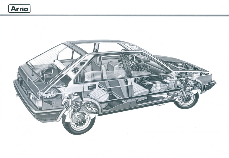 1984 Alfa Romeo Arna - Vintage Photograph