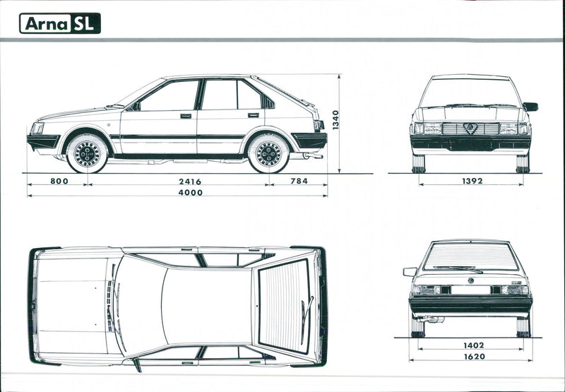 1984 Alfa Romeo Arna - Vintage Photograph