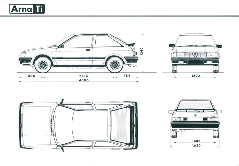 1984 Alfa Romeo Arna Ti - Vintage Photograph
