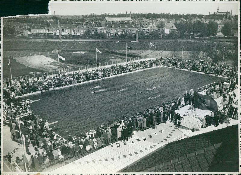 Swimming competition - Vintage Photograph