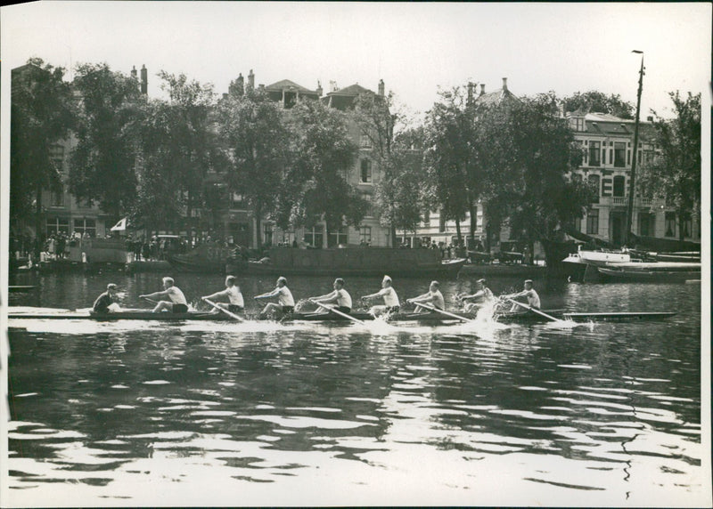 Rowing - Vintage Photograph