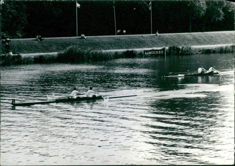 Rowing - Vintage Photograph