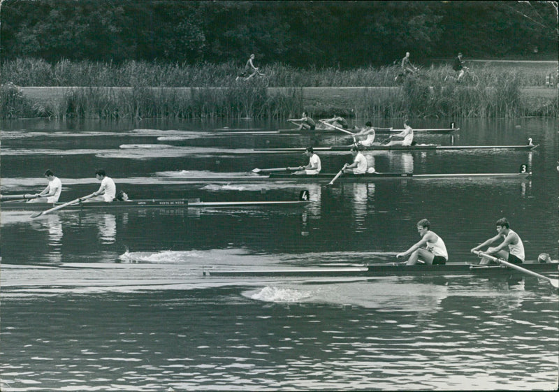 Rowing competition - Vintage Photograph