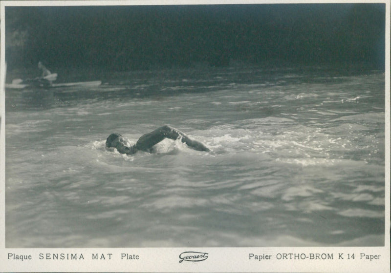 Swimmer - Vintage Photograph