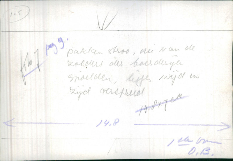 Floating straw - Vintage Photograph