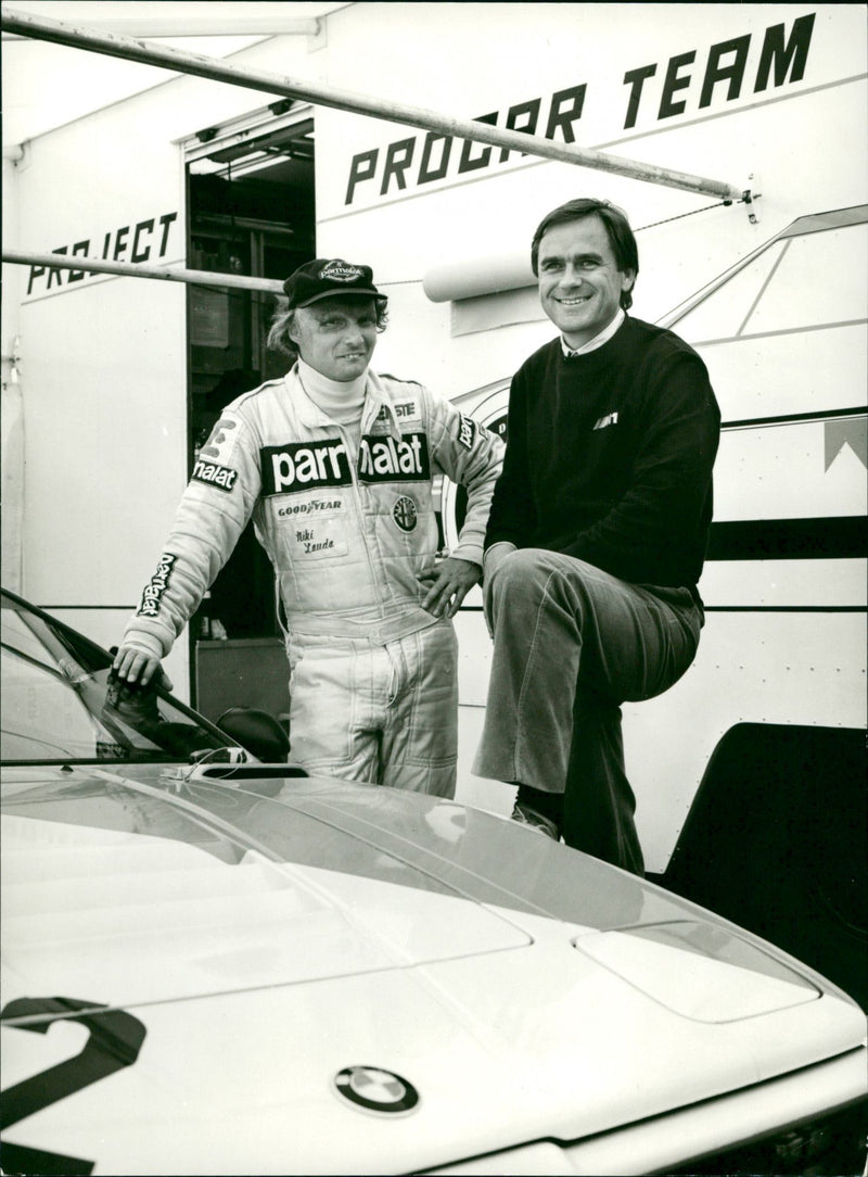 Niki Lauda and Jochen Neerpasch at BMW M1 Procar Series '79 - Vintage Photograph