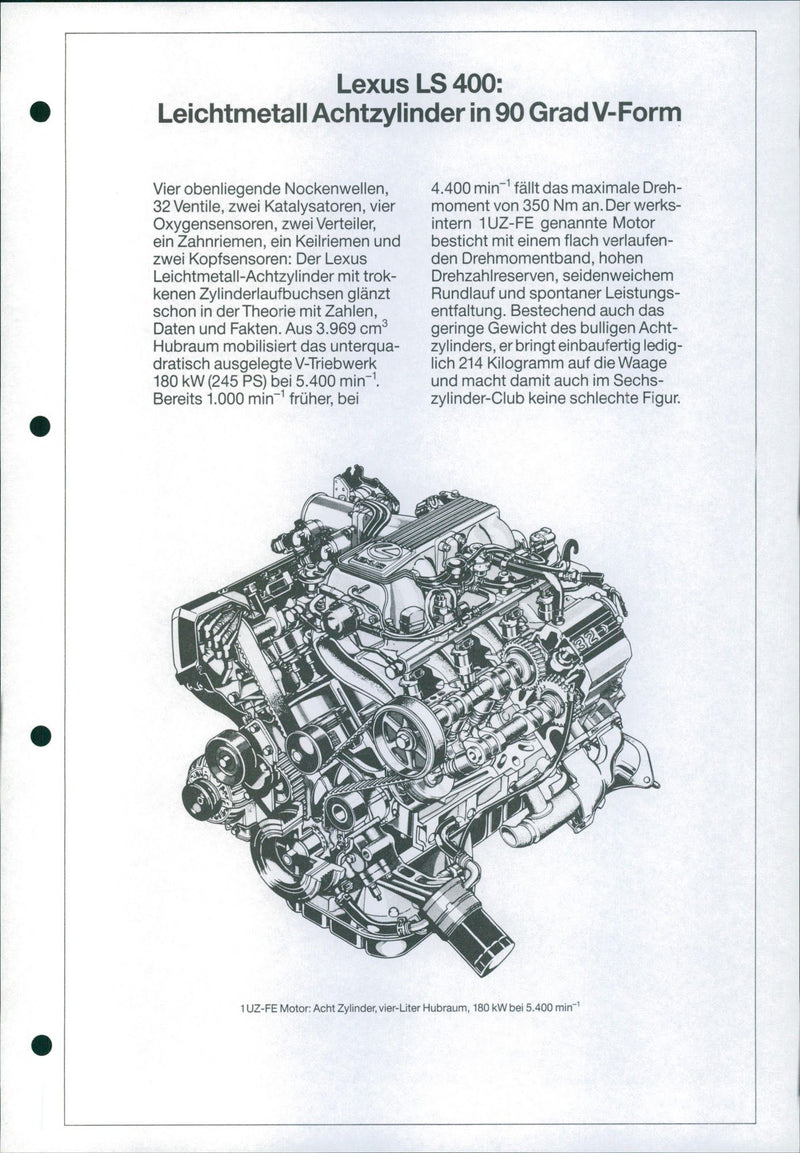 Lexus LS 400 - Vintage Photograph