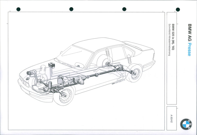 1993 BMW 525 ix - Vintage Photograph