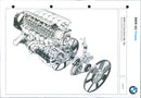 1993 BMW 2.5 litre turbo-diesel engine - Vintage Photograph