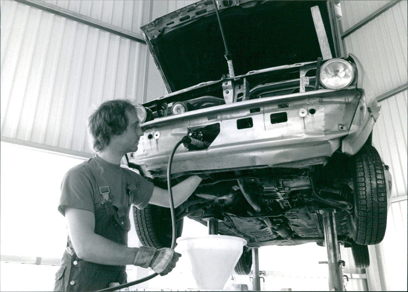 Volkswagen recycling old cars - Vintage Photograph