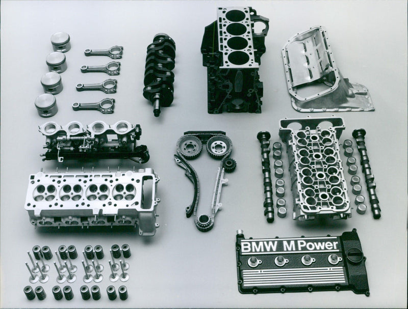 1986 BMW M3 Engine - Vintage Photograph