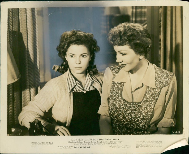 Since you went away, Claudette Colbert, Jennifer Jones - Vintage Photograph