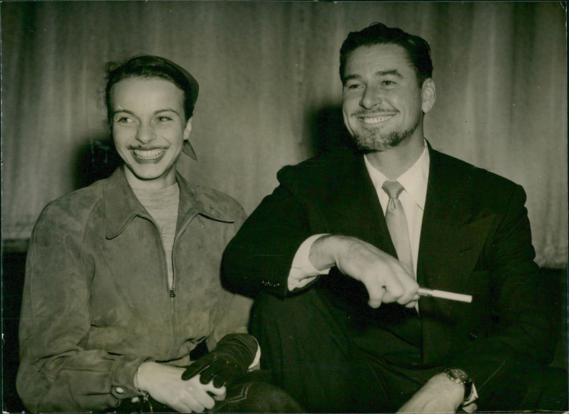 Errol Flynn and Irene Chika. - Vintage Photograph