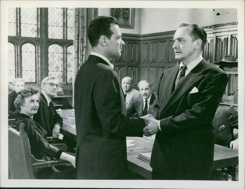 Fredric March and William Holden. - Vintage Photograph