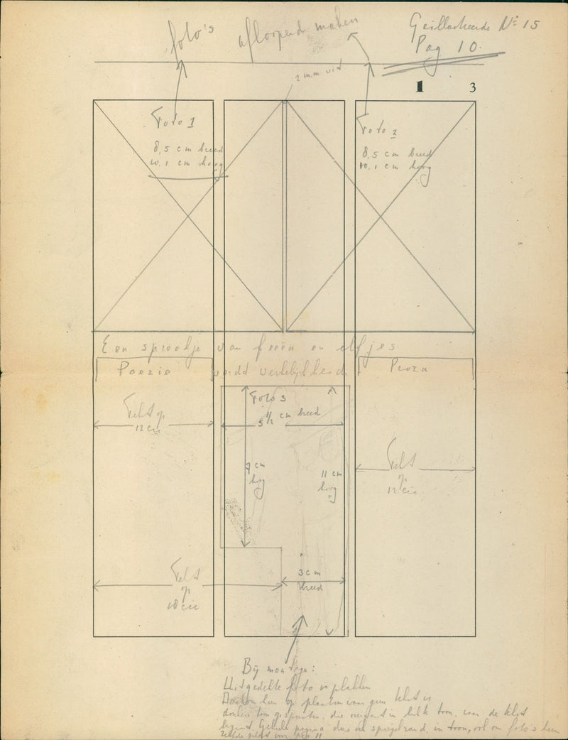 An instructive drawing - Vintage Photograph