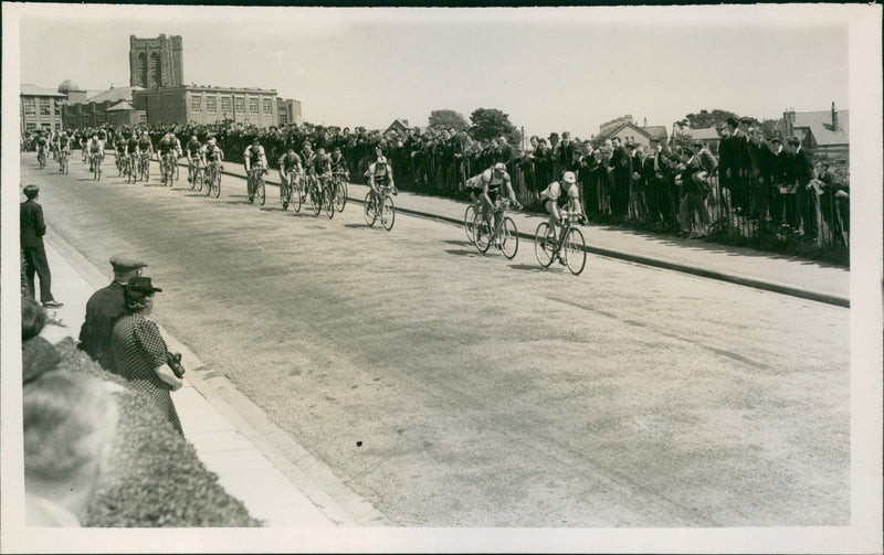 Isle of Man Cycle Race - Vintage Photograph