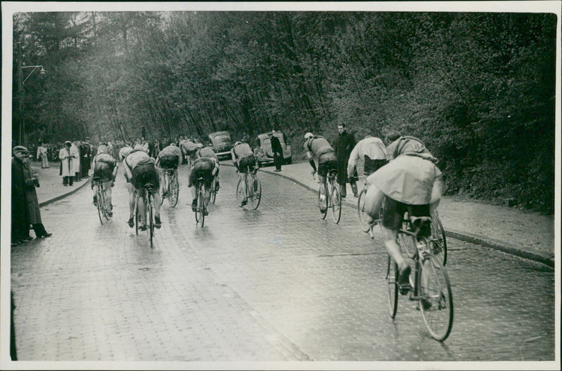 Bicycle Race - Vintage Photograph