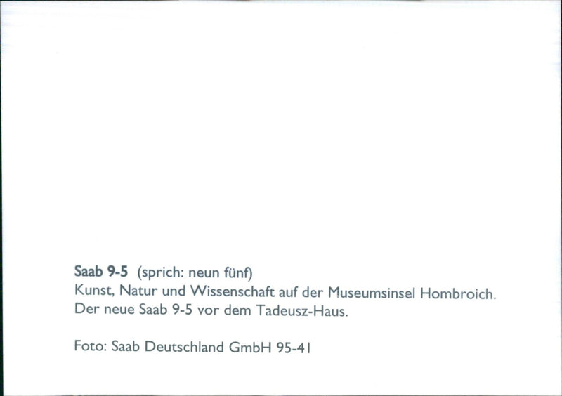 Saab 9-5 - Vintage Photograph