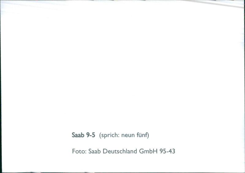 Saab 9-5 - Vintage Photograph