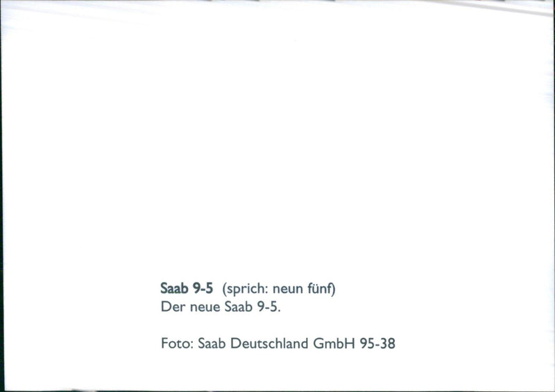 Saab 9-5 - Vintage Photograph