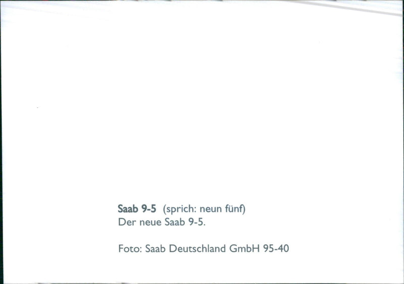 Saab 9-5 - Vintage Photograph