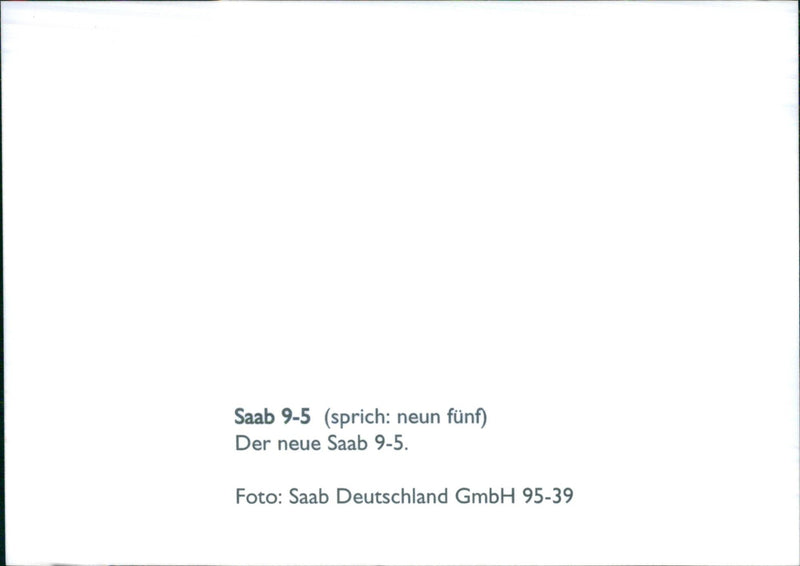 Saab 9-5 - Vintage Photograph