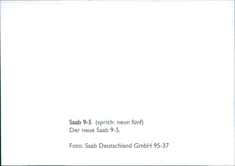 Saab 9-5 - Vintage Photograph