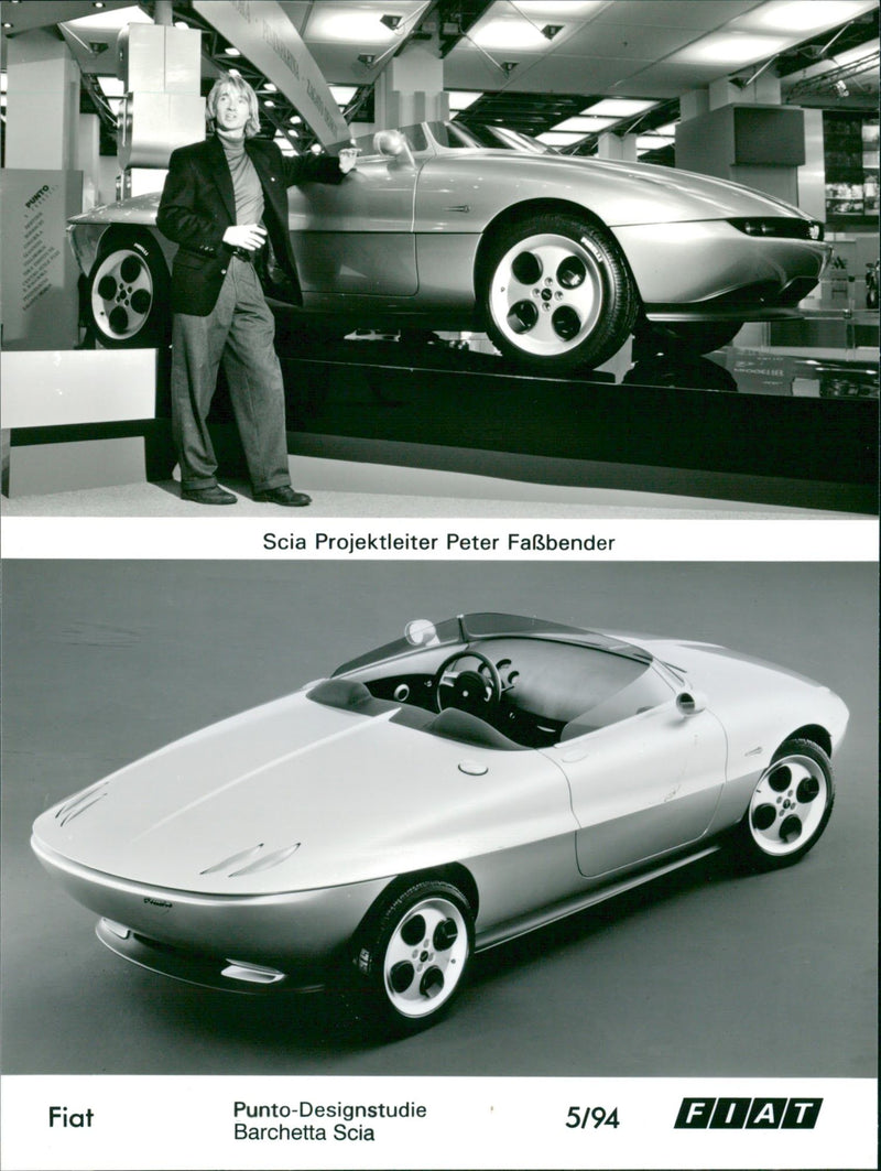 Fiat Punto design study, 1994 Fiat Barchetta/Fiat Scia - Vintage Photograph