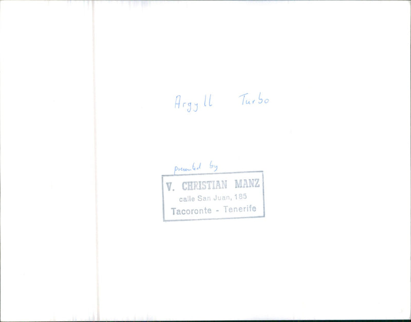 Argyll Turbo GT - Vintage Photograph