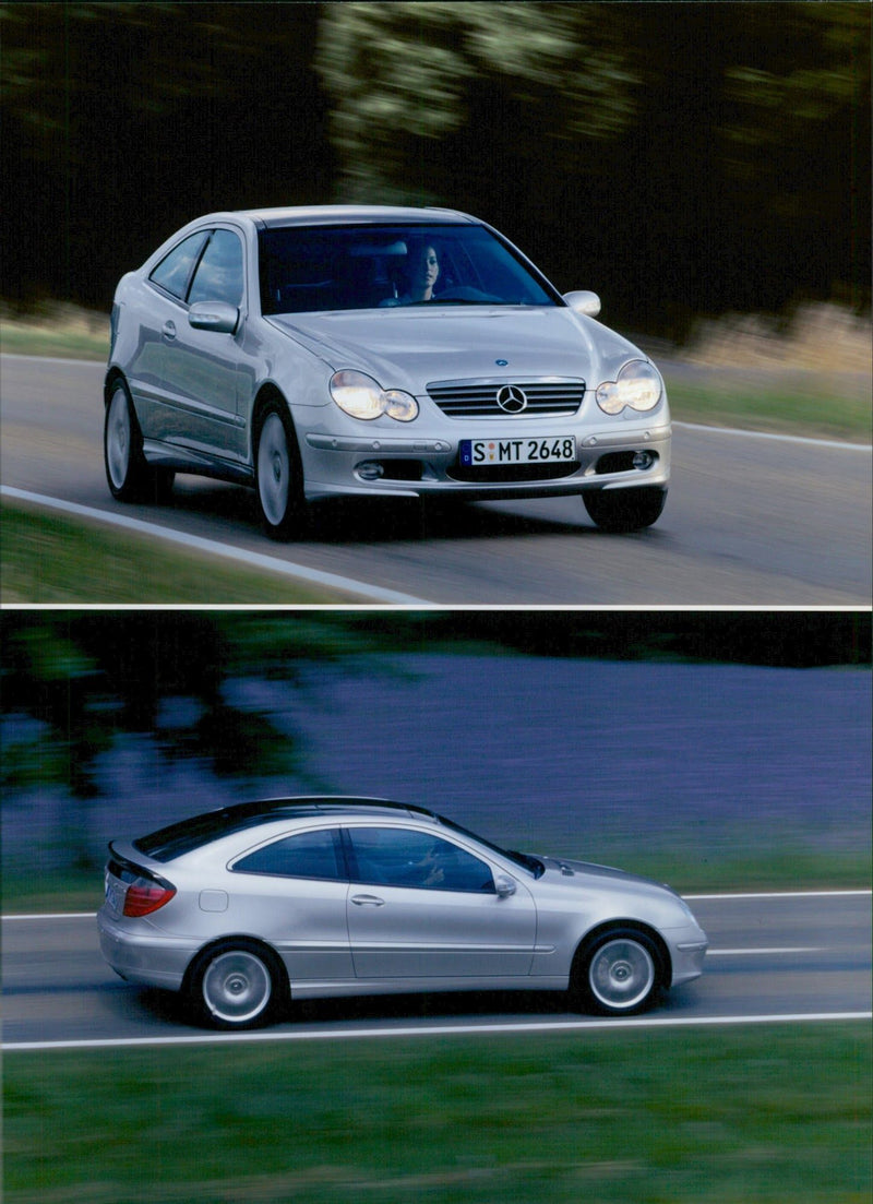 2001 Mercedes-Benz C-Class Sport Coupe - Vintage Photograph