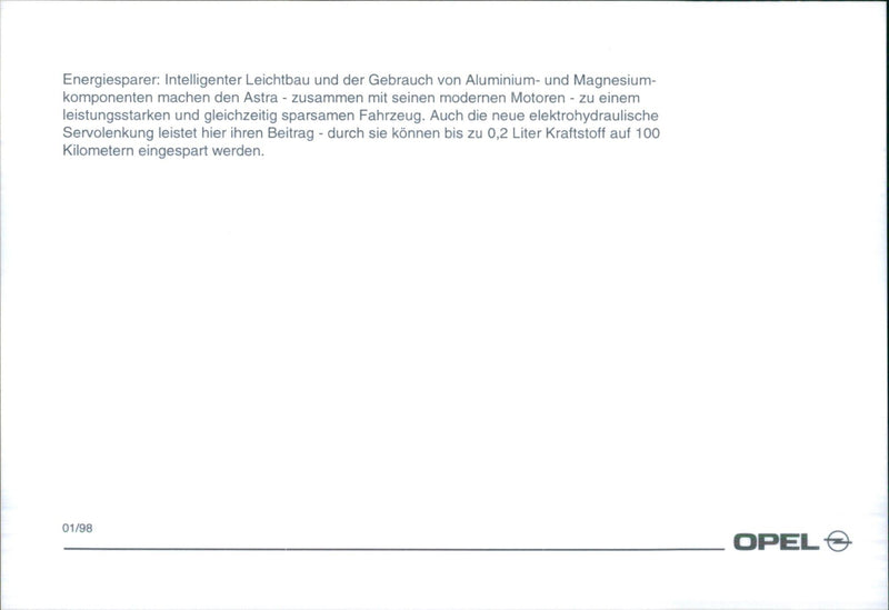 Opel 98 - Vintage Photograph