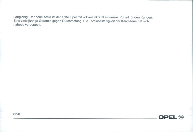 Opel 98 - Vintage Photograph