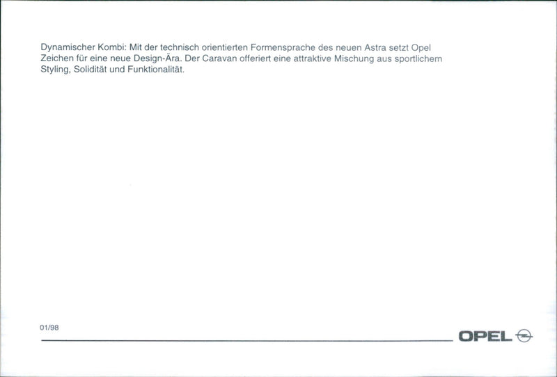 Opel 98 - Vintage Photograph