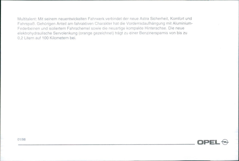 Opel 98 - Vintage Photograph