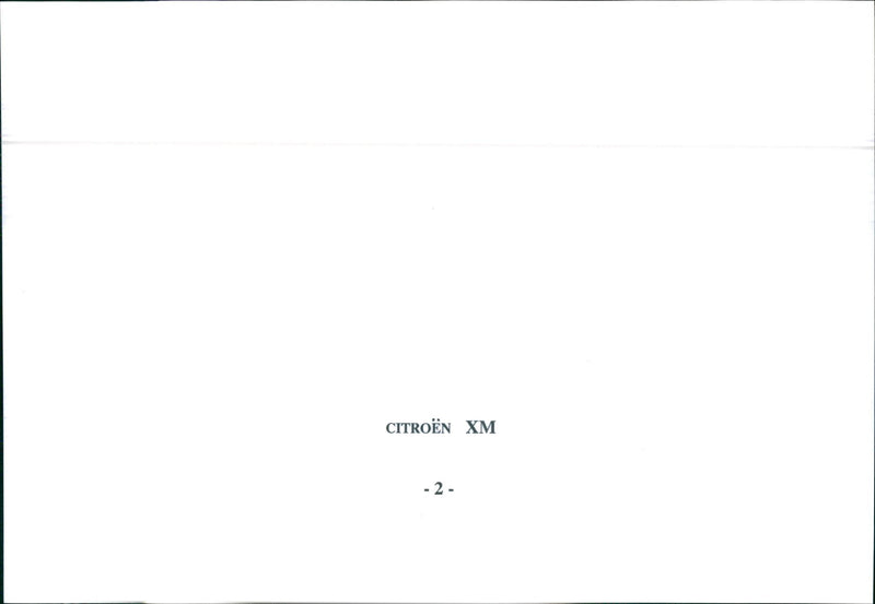 Citroen XM - Vintage Photograph