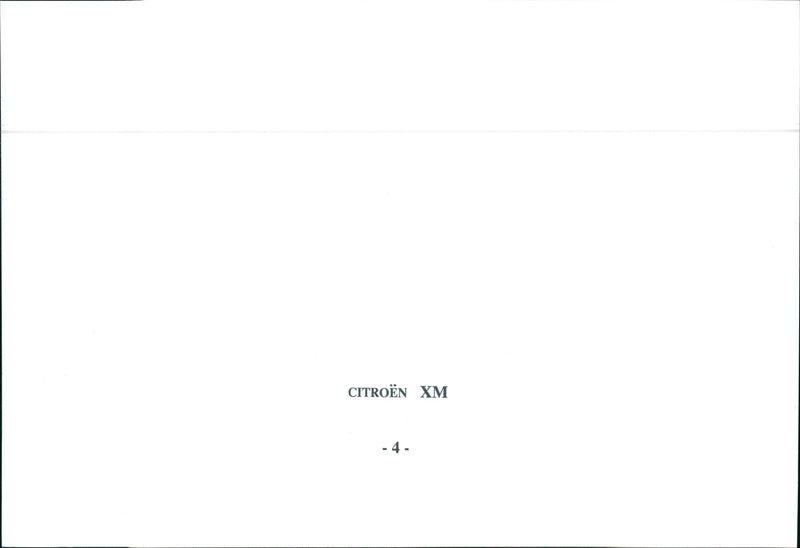 Citroen XM - Vintage Photograph