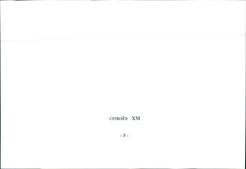 Citroen XM - Vintage Photograph