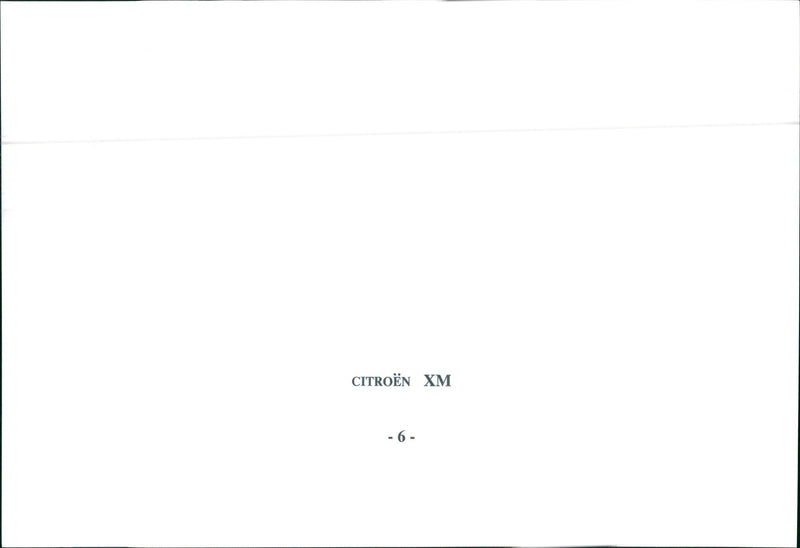 Citroen XM - Vintage Photograph