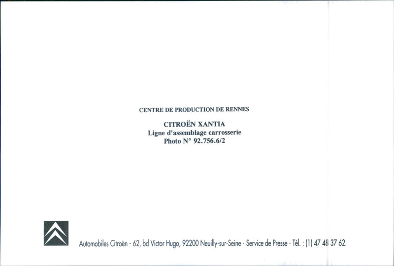 CITROËN XANTIA - Vintage Photograph