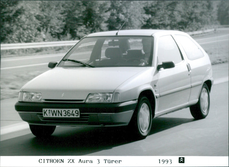 Citroen ZX Aura 3 Turer 1993. - Vintage Photograph