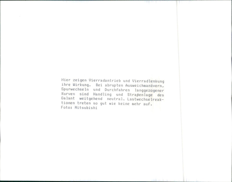 1988 Mitsubishi Galant - Vintage Photograph