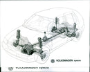 Drawing of 1994 Volkswagen syncro's axles - Vintage Photograph
