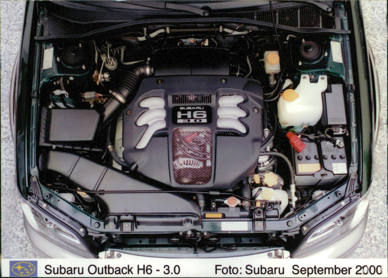 Subaru engine - Vintage Photograph